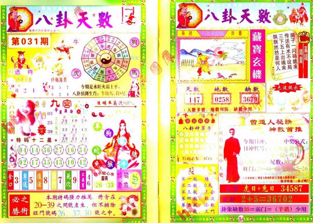 031期八卦天数[图]